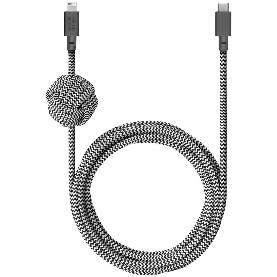 

NATIVE UNION Кабель-переходник с USB-C на Lightning (NCABLE-KV-CL-ZEB)
