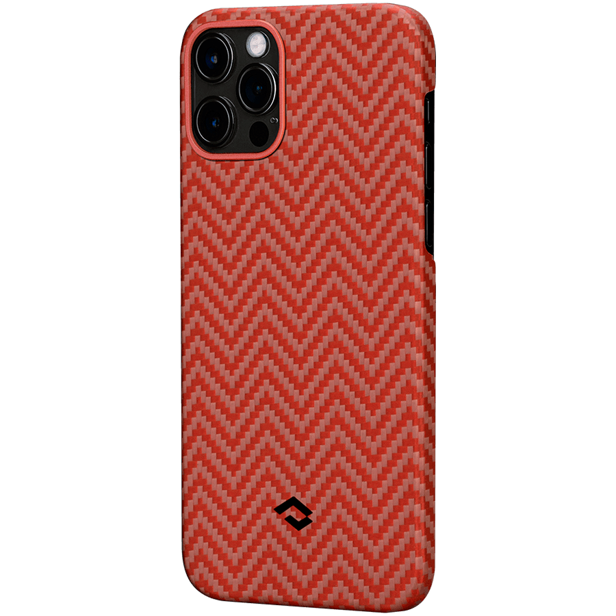 

Чехол Pitaka для iPhone 12/12Pro Красно-оранжевый (KI1207P)