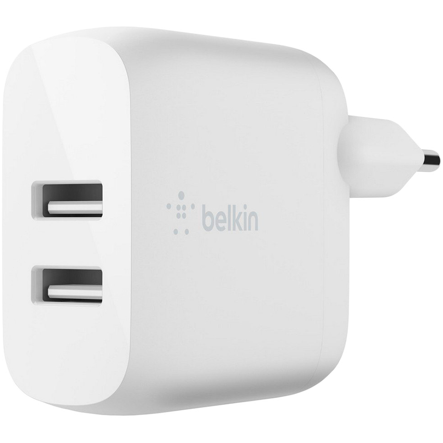 

Адаптер переменного тока BELKIN 2*USB Тип A, 24 Вт (WCD001VF1MWH)