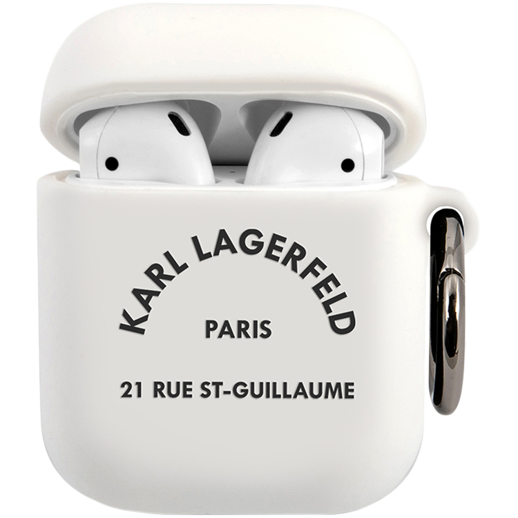 

Чехол LAGERFELD Karl Lagerfeld для AirPods (Gen1/2) (KLACA2SILRSGWH)