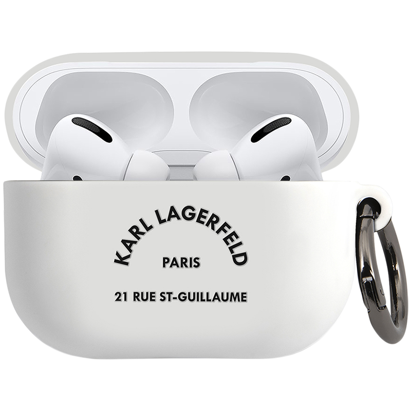 

Чехол LAGERFELD Karl Lagerfeld для AirPods Pro (KLACAPSILRSGWH)