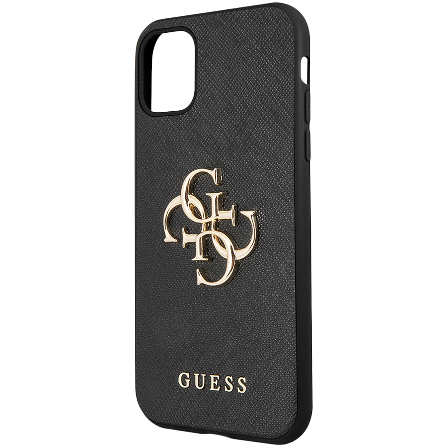 

Чехол GUESS Saffiano 4G Big metal logo для iPhone 11 (GUHCN61SA4GGBK)