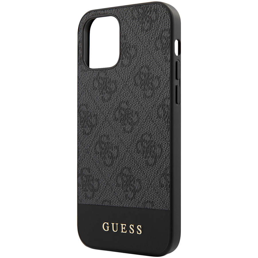 

Чехол GUESS 4G Stripe Metal logo (GUHCP12MG4GLGR)