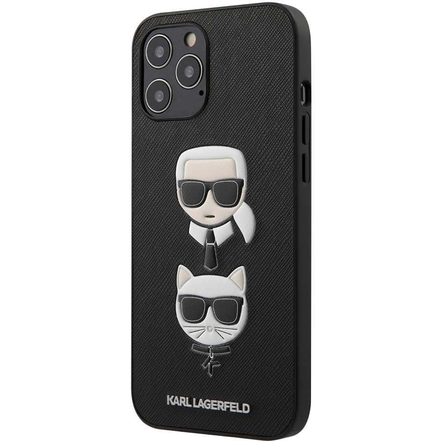 

Чехол LAGERFELD Saffiano Karl and Choupette Hard для iPhone 12 Pro Max (KLHCP12LSAKICKCBK)