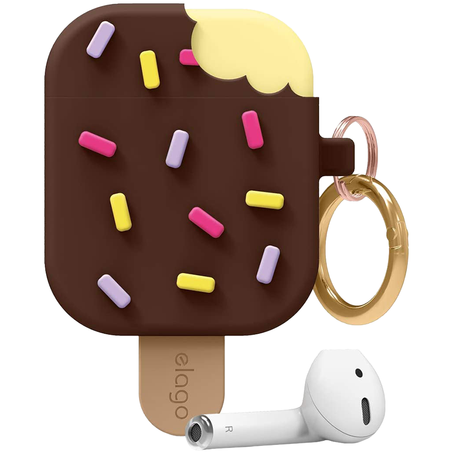 

Чехол Elago Unique Ice Cream Hang case для AirPods Gen 1 & 2 Brown (EAP-ICE-DBR)