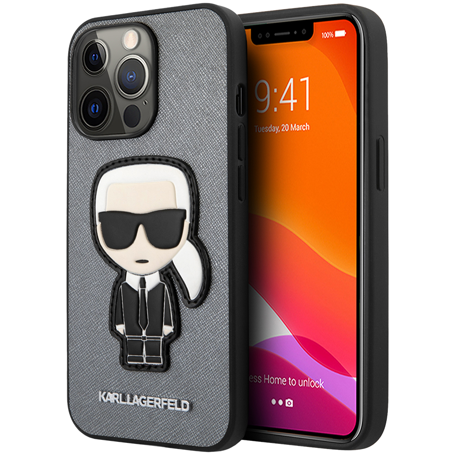 

Чехол LAGERFELD Saffiano Ikonik Patch для iPhone 13 Pro (KLHCP13LOKPG)