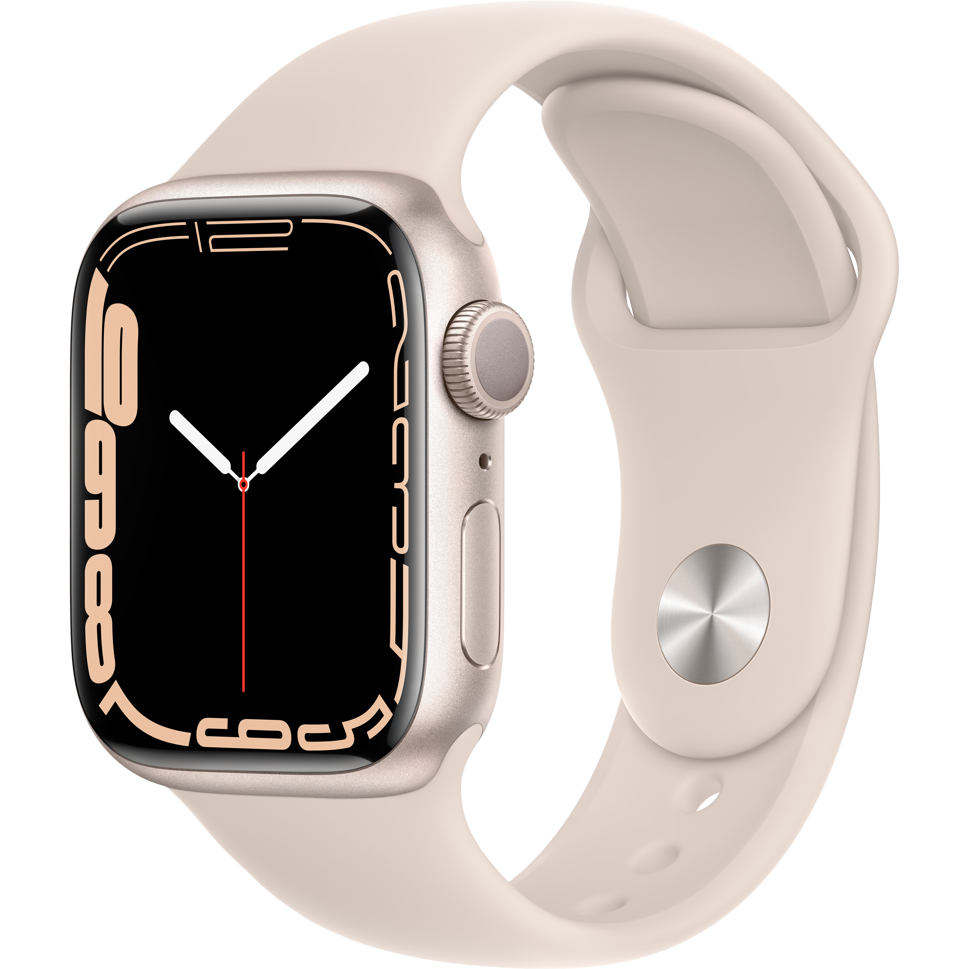 

Apple Watch Series 7 GPS, 41мм, Сияющая звезда, Спортивный ремешок цвета «сияющая звезда» (MKMY3GK/A)