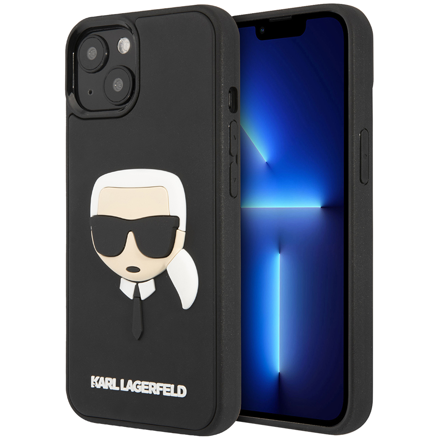 

Чехол LAGERFELD 3D RUBBER with KARL LAGERFELD для iPhone 13 (KLHCP13MKH3DBK)