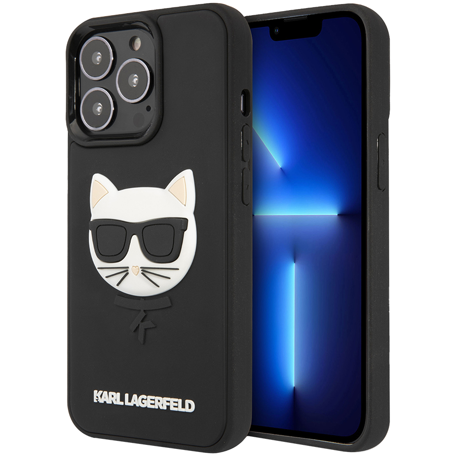 

Чехол LAGERFELD 3D RUBBER with CHOUPETTE для iPhone 13 Pro (KLHCP13LCH3DBK)