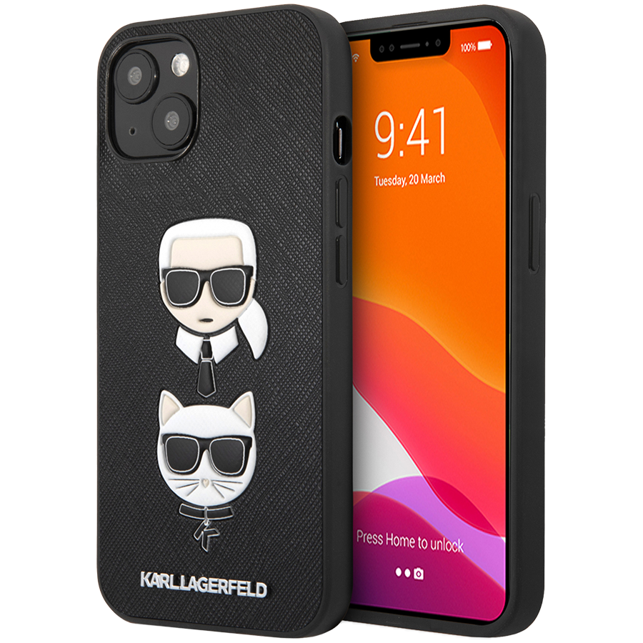 

Чехол LAGERFELD SAFFIANO для iPhone 13 (KLHCP13MSAKICKCBK)