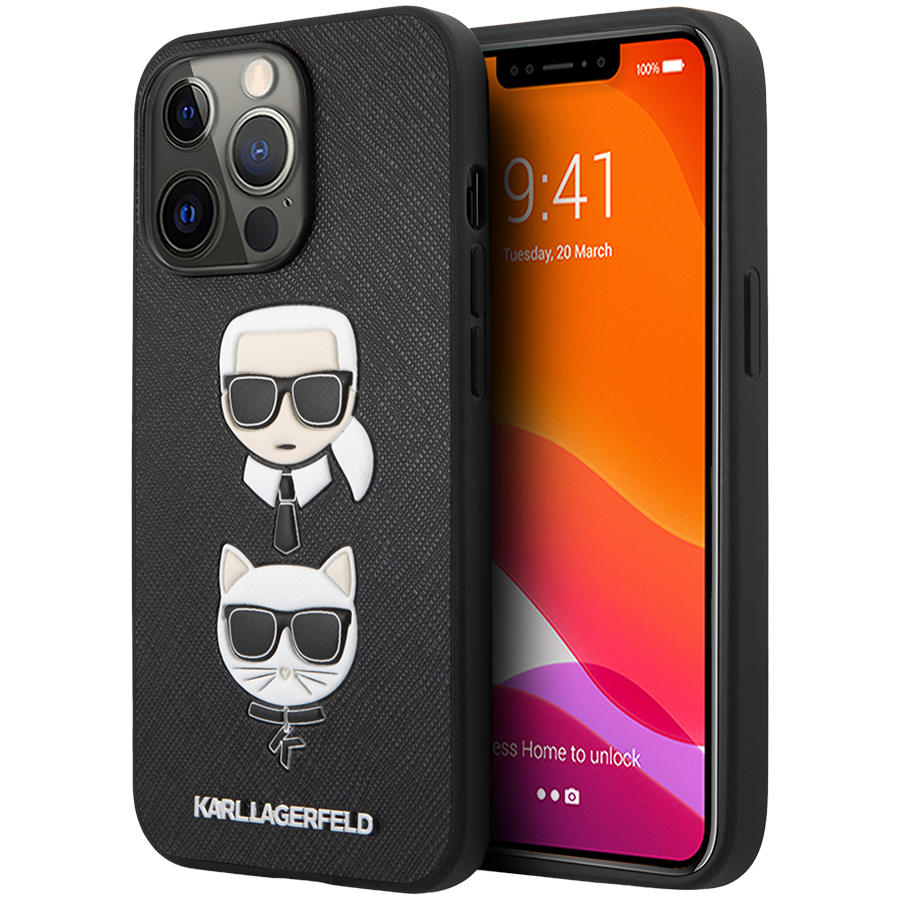

Чехол LAGERFELD SAFFIANO для iPhone 13 Pro (KLHCP13LSAKICKCBK)