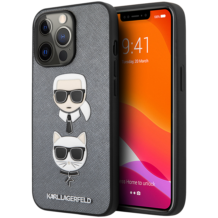 

Чехол LAGERFELD SAFFIANO для iPhone 13 Pro Max (KLHCP13XSAKICKCSL)