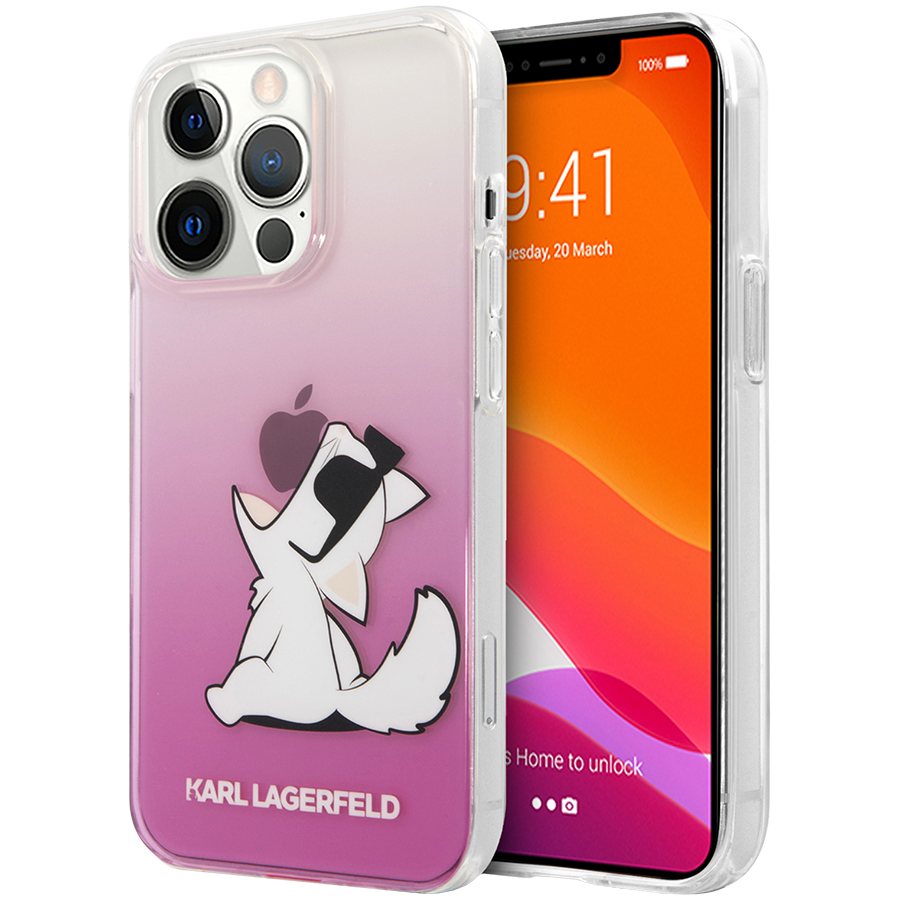 

Чехол LAGERFELD Gradient Choupette Fun для iPhone 13 Pro (KLHCP13LCFNRCPI)