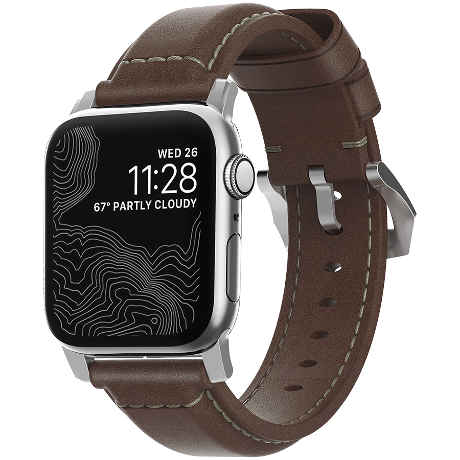 

Ремешок NOMAD Traditional Strap для Apple Watch 44/42мм Rustic Brown (NM1A4RST00)