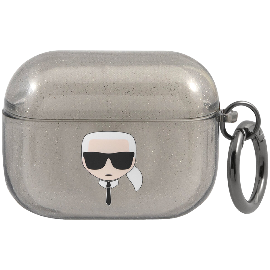 

Чехол LAGERFELD TPU Glitters with ring для AirPods Pro (KLAPUKHGK)