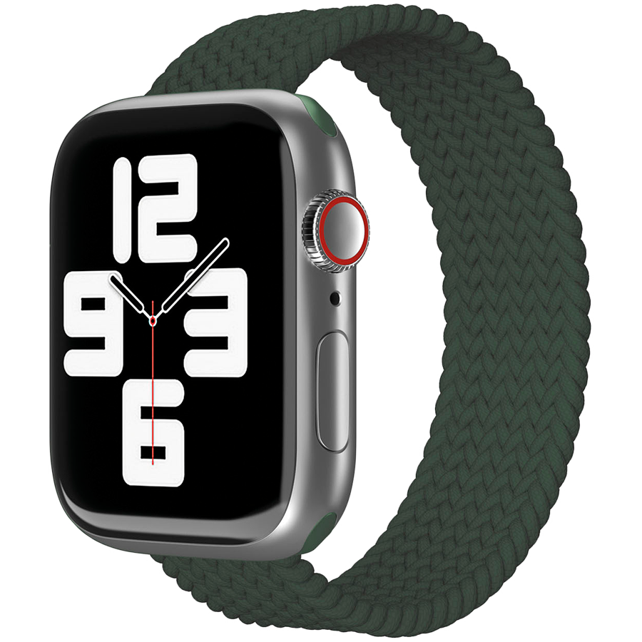 

Ремешок VLP Woven nylon strap для Apple Watch 38/40/41 Dark Green (VLP-BB2AW-SM-41DG)