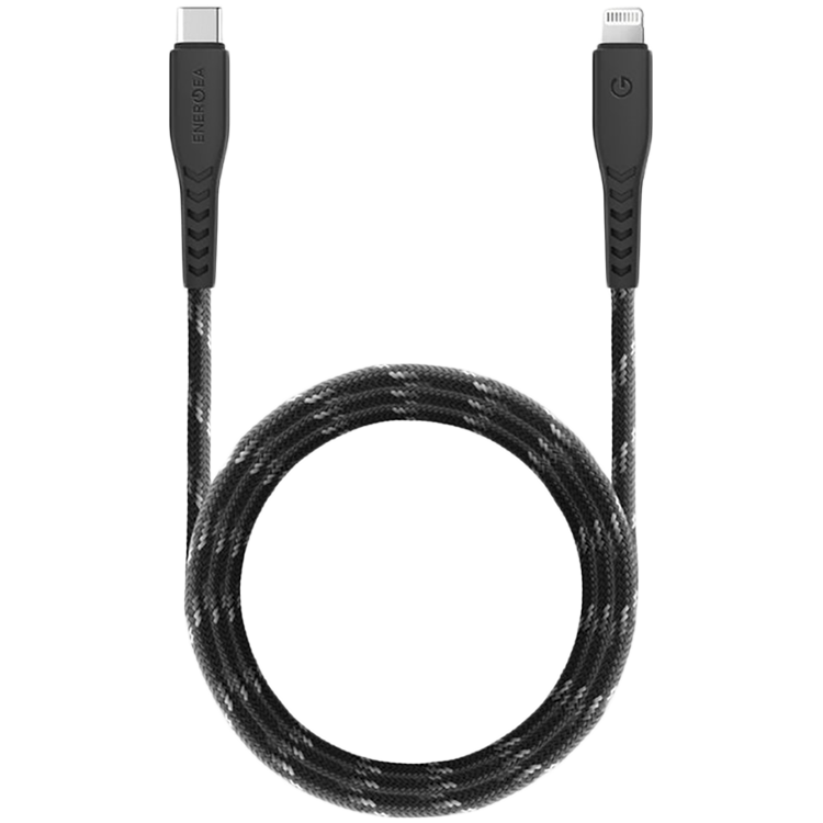 

Кабель EnergEA NyloFlex USB-C to Lightning MFI C94 Black 1.5m (CBL-NFCL-BLK150)