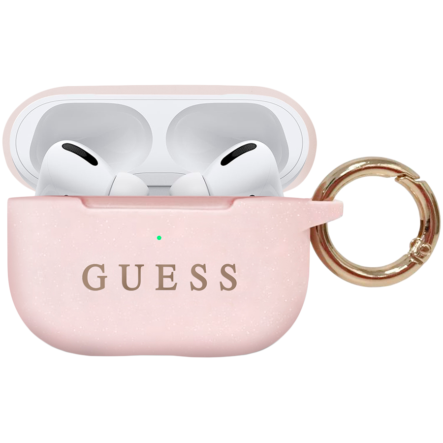 

Чехол GUESS Silicone with ring для AirPods Pro (GUACAPSILGLLP)