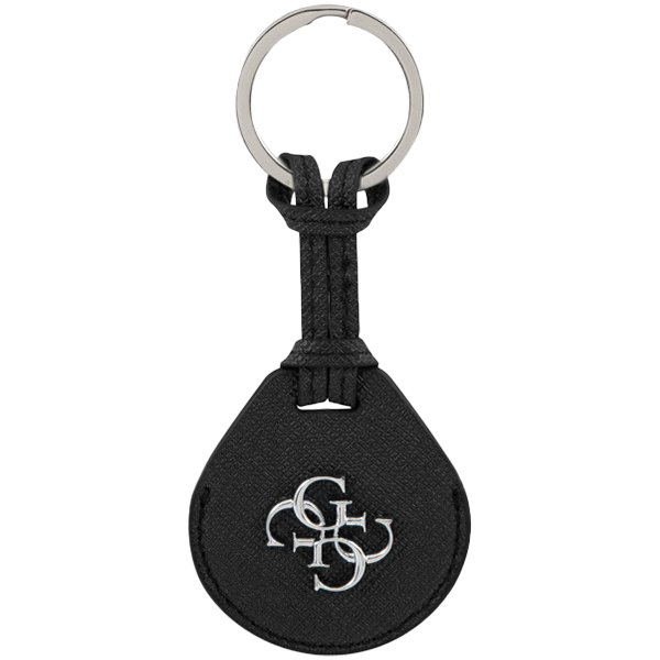 

Чехол GUESS Saffiano 4G Big metal silver logo with ring для AirTag (GUATPSAM4PK)