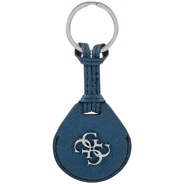 

Чехол GUESS Saffiano 4G Big metal silver logo with ring для AirTag (GUATPSAM4PB)
