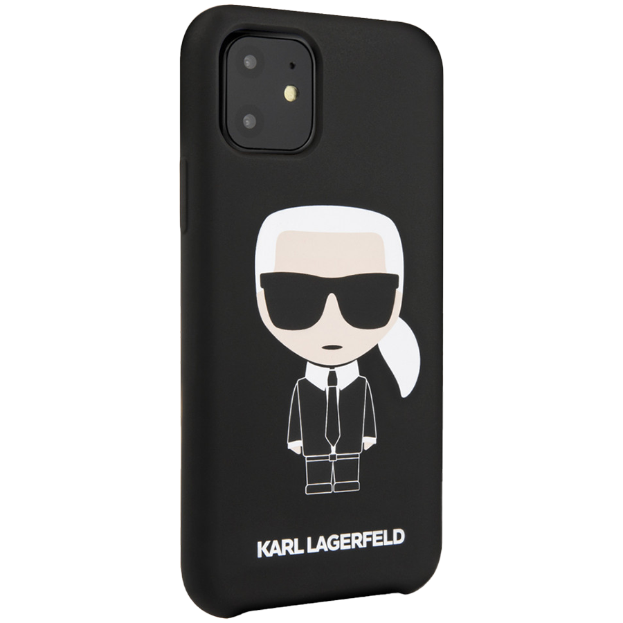 

Чехол LAGERFELD Iconic Karl Hard для iPhone 11 (KLHCN61SLFKBK)