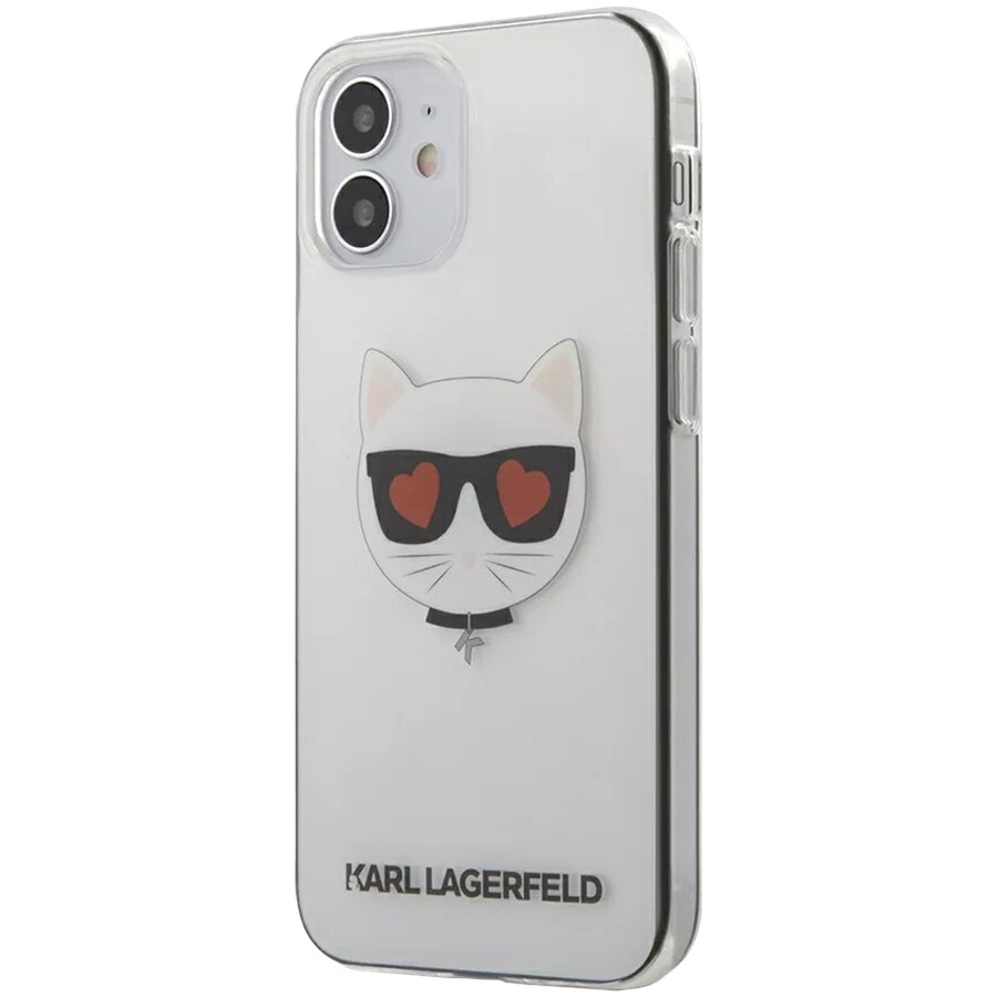 

Чехол LAGERFELD PC/TPU Choupette Head Hearts Hard для iPhone 12 mini (KLHCP12SCLTR)