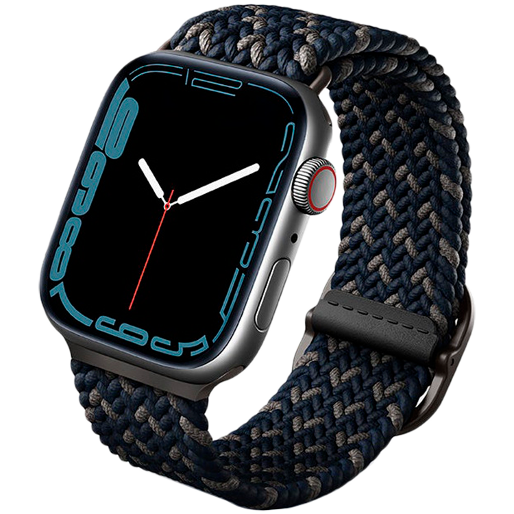 

Ремешок UNIQ ASPEN Design strap Braided для Apple Watch 45/44/42 Braided ObsidianBlue (45MM-ASPDEOBLU)
