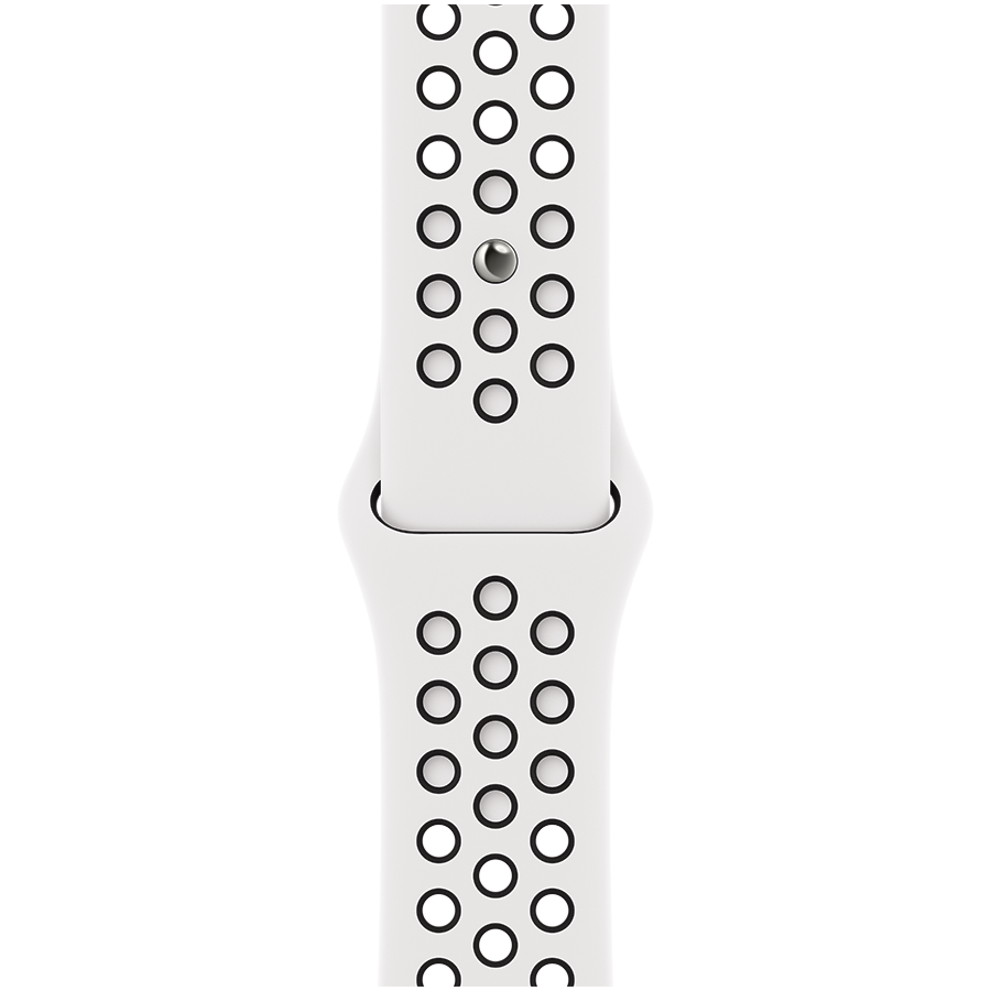 

Ремешок APPLE 45мм Nike Sport Band Summit White/Black (MPH13ZM/A)
