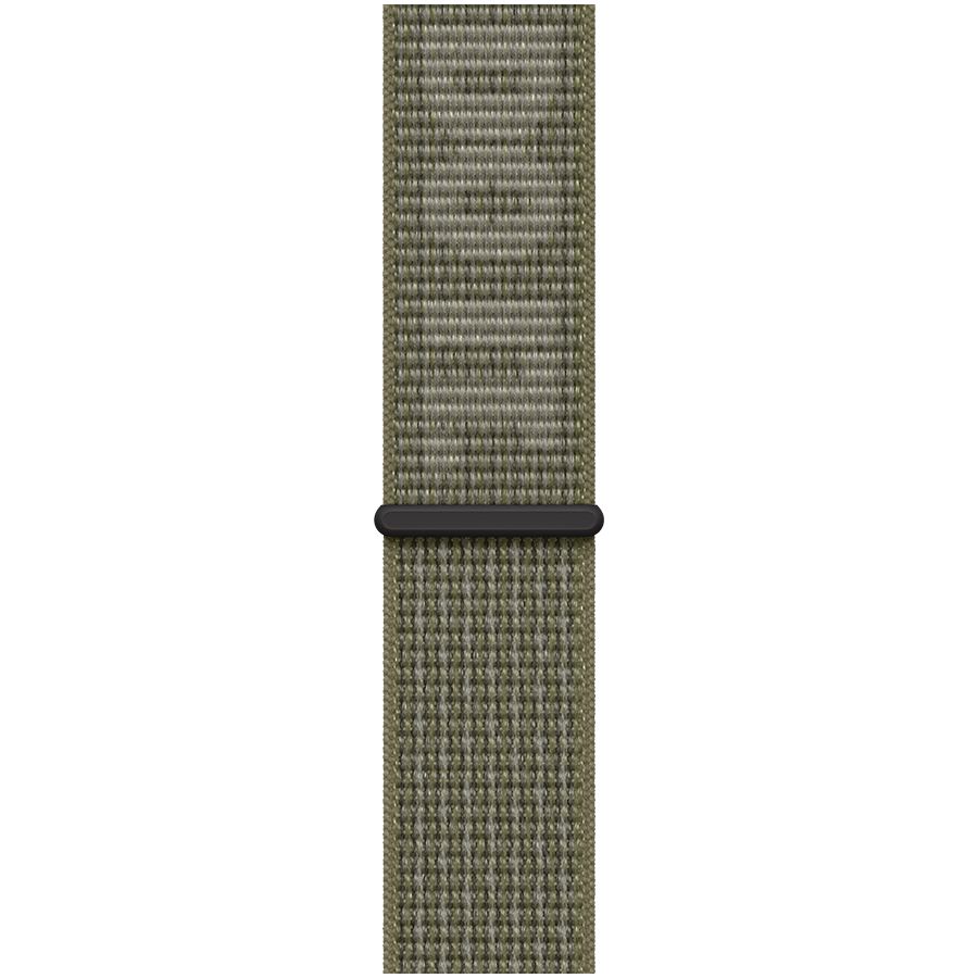 

Ремешок APPLE 45мм Nike Sport Loop Sequoia/Pure Platinum (MPJ23ZM/A)