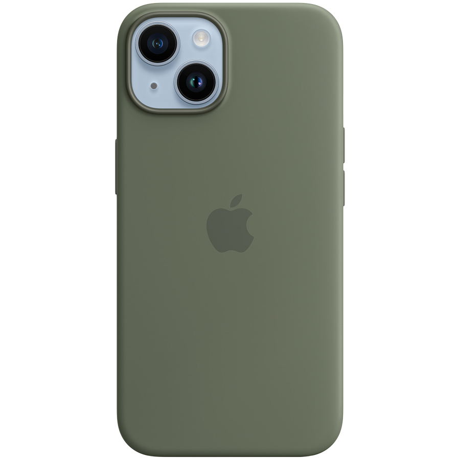 

Чехол APPLE силиконовый с MagSafe Оливковый для iPhone 14 (MQU83ZM/A)