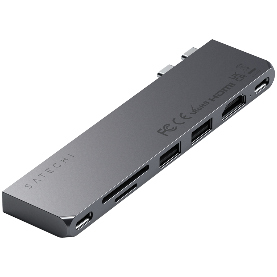 

Multiport Adapter SATECHI Aluminum USB-C Pro Hub Серый космос (ST-HUCPHSM)