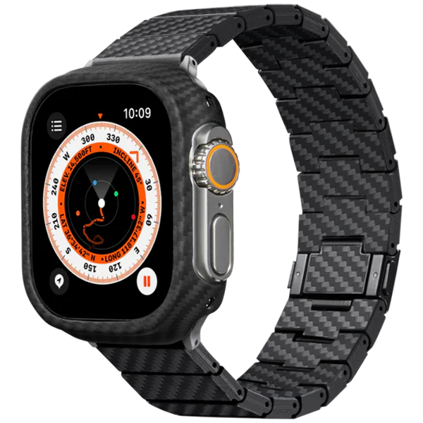 

Ремешок PITAKA Carbon Fiber Link Bracelet для Apple Watch 38-41мм Retro Classic Чёрный для Apple Watch 38/40/41 mm (AWB1002)