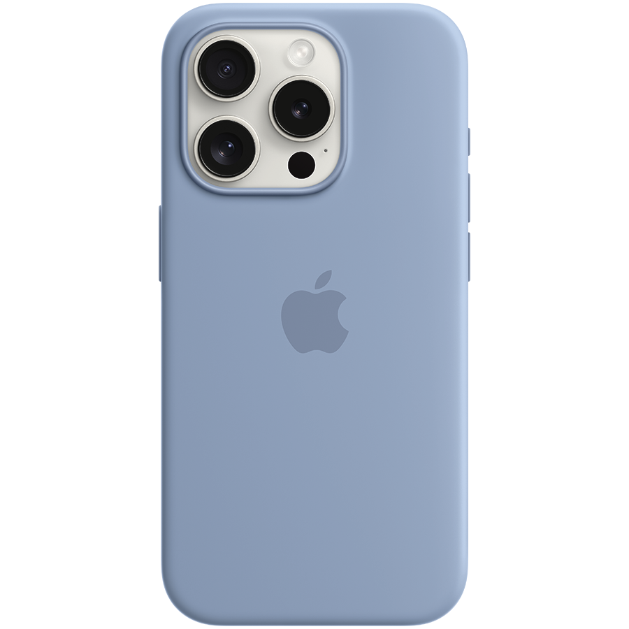 

Чехол APPLE силиконовый с MagSafe Winter Blue для iPhone 15 Pro (MT1L3ZM/A)