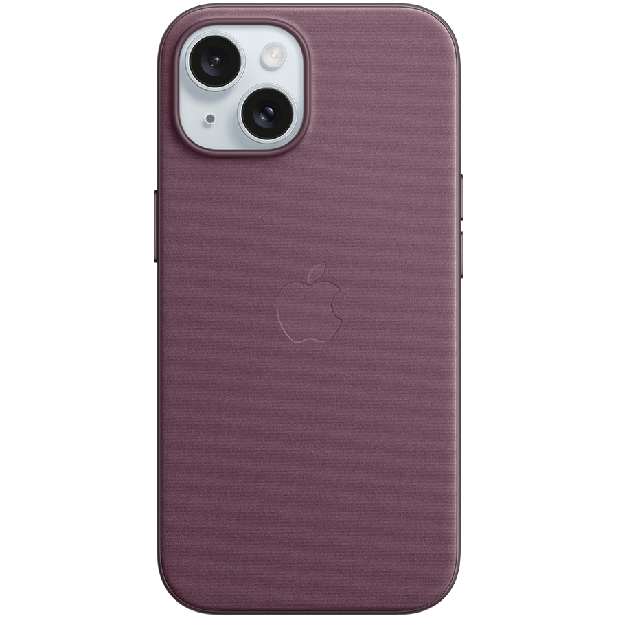 

Чехол APPLE FineWoven Case с MagSafe Шелковица для iPhone 15 (MT3E3ZM/A)