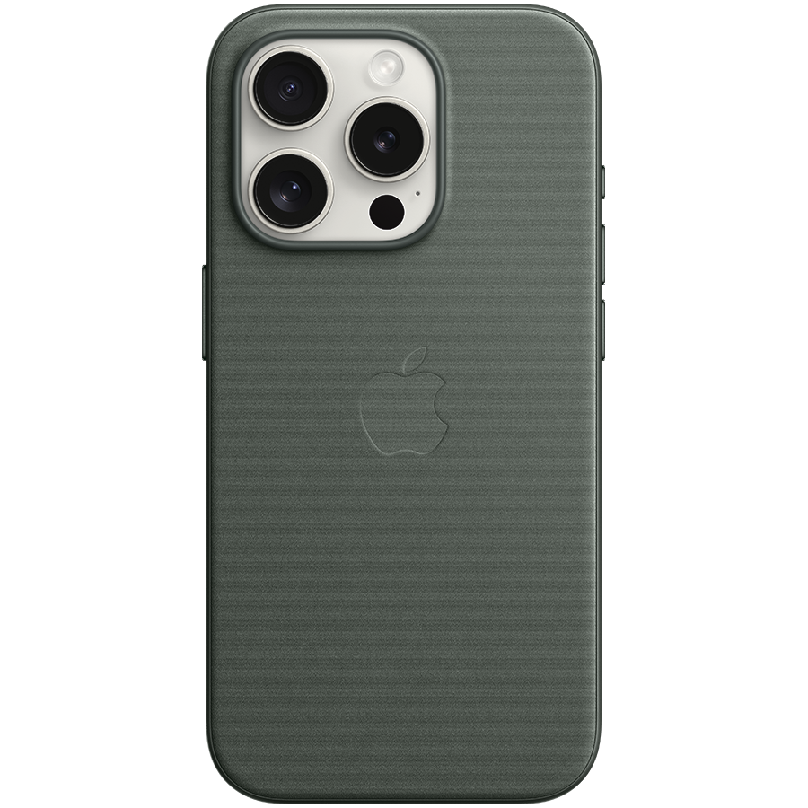 

Чехол APPLE FineWoven Case с MagSafe Evergreen для iPhone 15 Pro (MT4U3ZM/A)