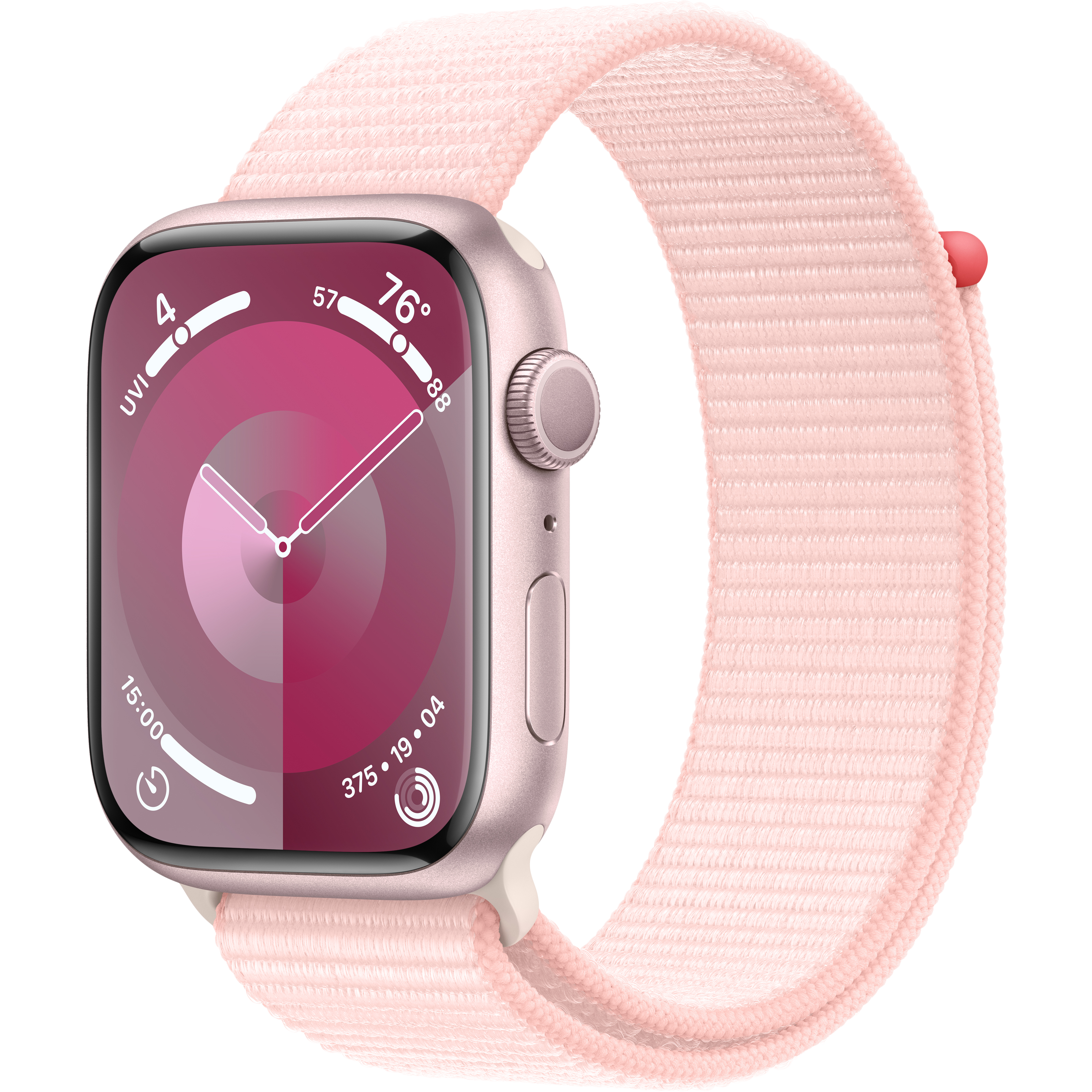 

Apple Watch Series 9 GPS, 45мм, Розовый, Light Pink Sport Loop (MR9J3QR/A)