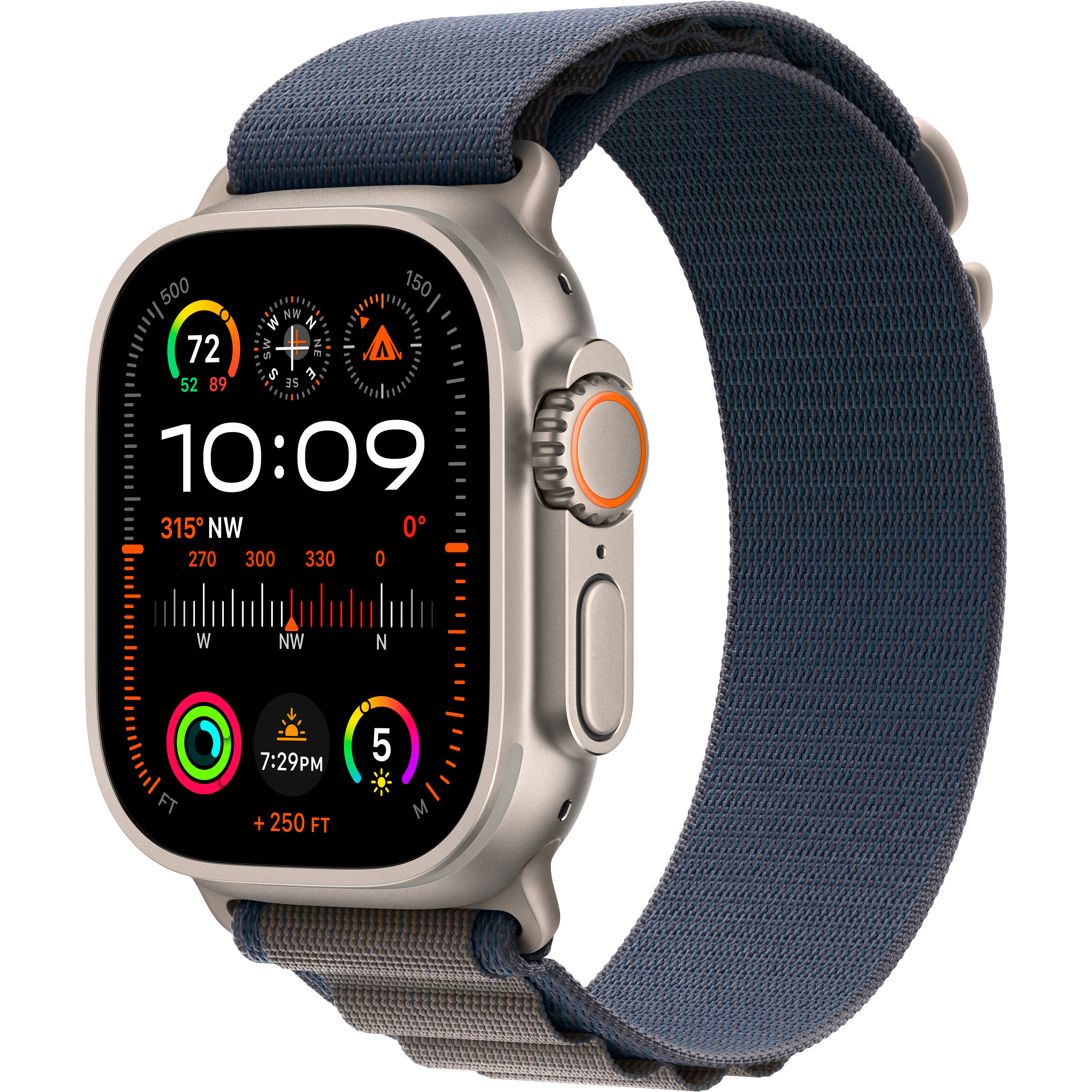 

Apple Watch Ultra Series 2 GPS + Cellular, 49мм, , Blue Alpine Loop, Размер M (MREP3GK/A)