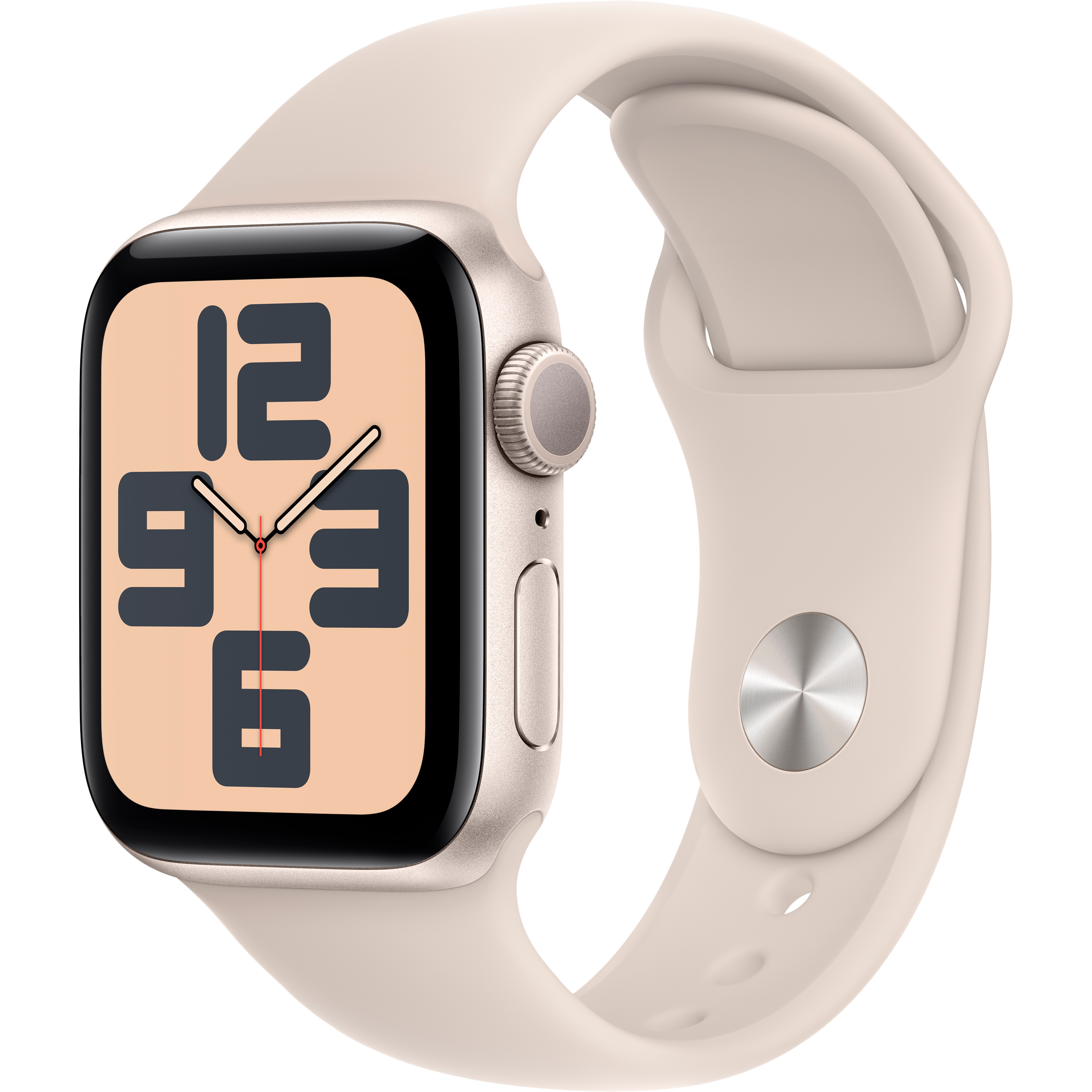 

Apple Watch SE GPS Gen.2 (2023), 40мм, Сияющая звезда, Спортивный ремешок цвета «сияющая звезда», S/M (MR9U3QI/A)