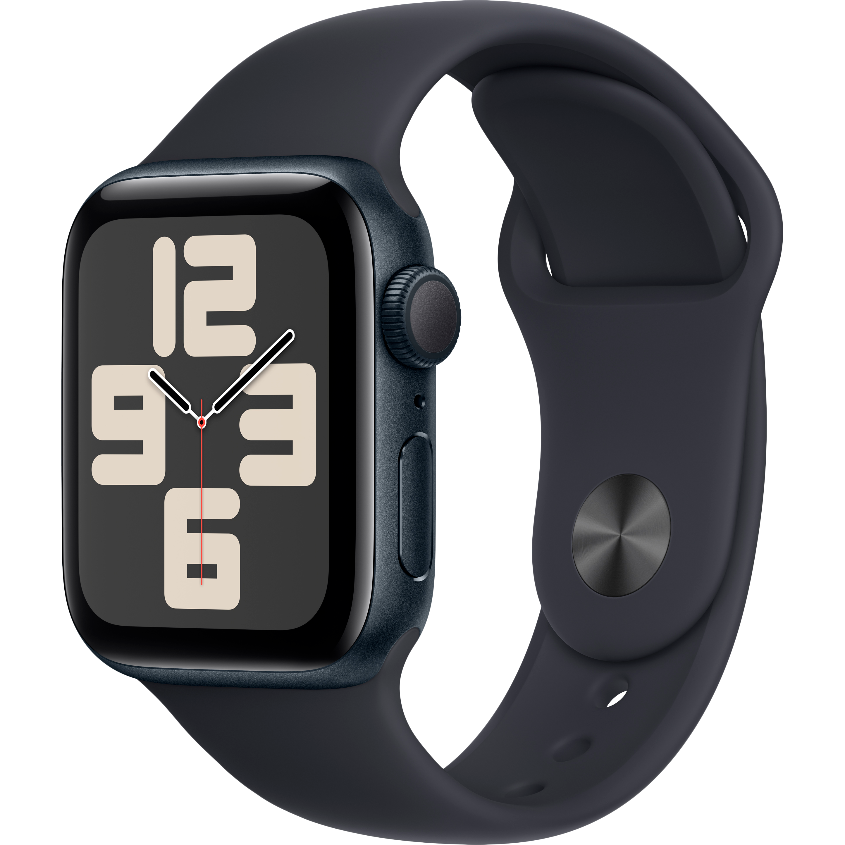 

Apple Watch SE GPS Gen.2 (2023), 40мм, Тёмная ночь, Спортивный ремешок цвета «тёмная ночь», S/M (MR9X3QI/A)