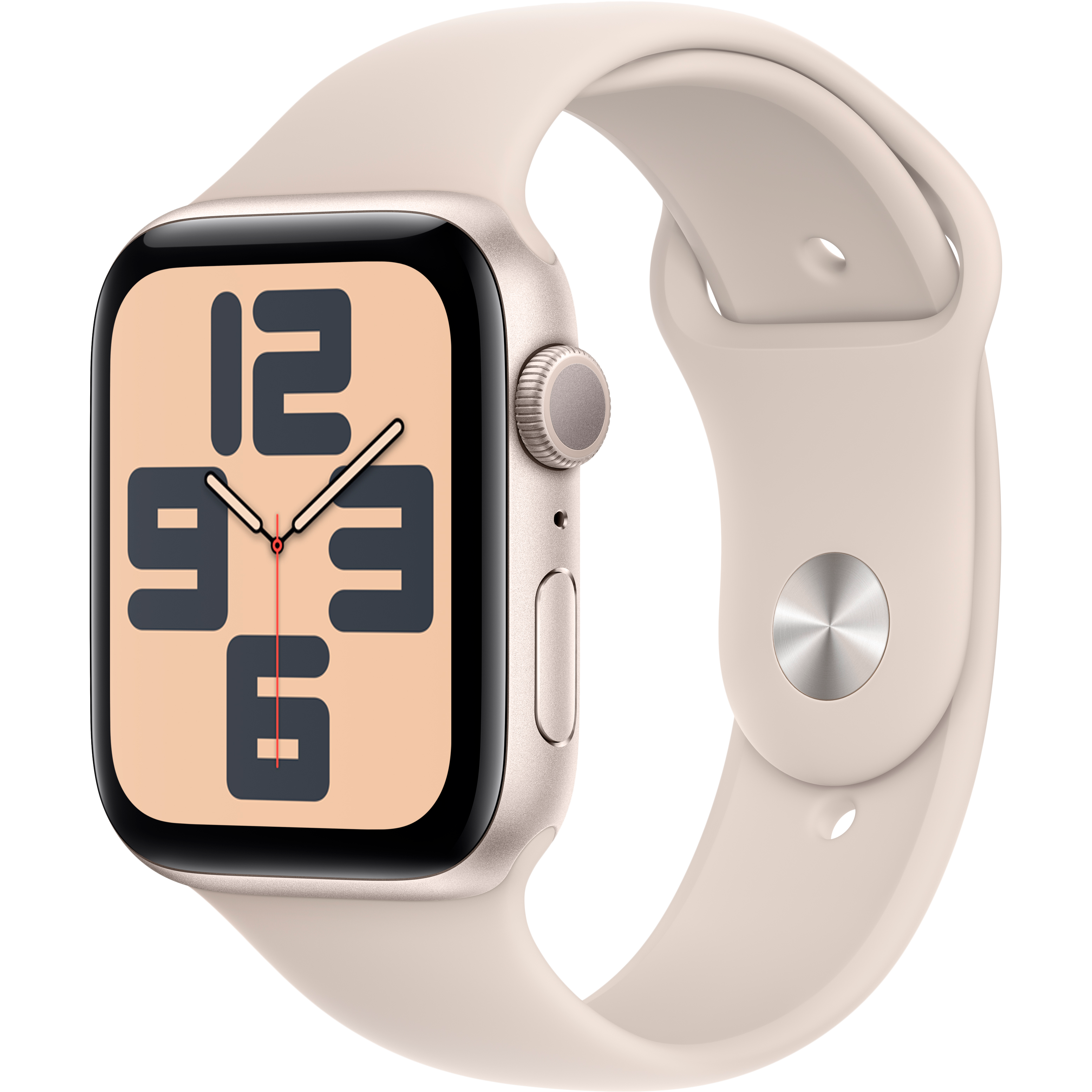 

Apple Watch SE GPS Gen.2 (2023), 44мм, Сияющая звезда, Спортивный ремешок цвета «сияющая звезда», S/M (MRE43QI/A)