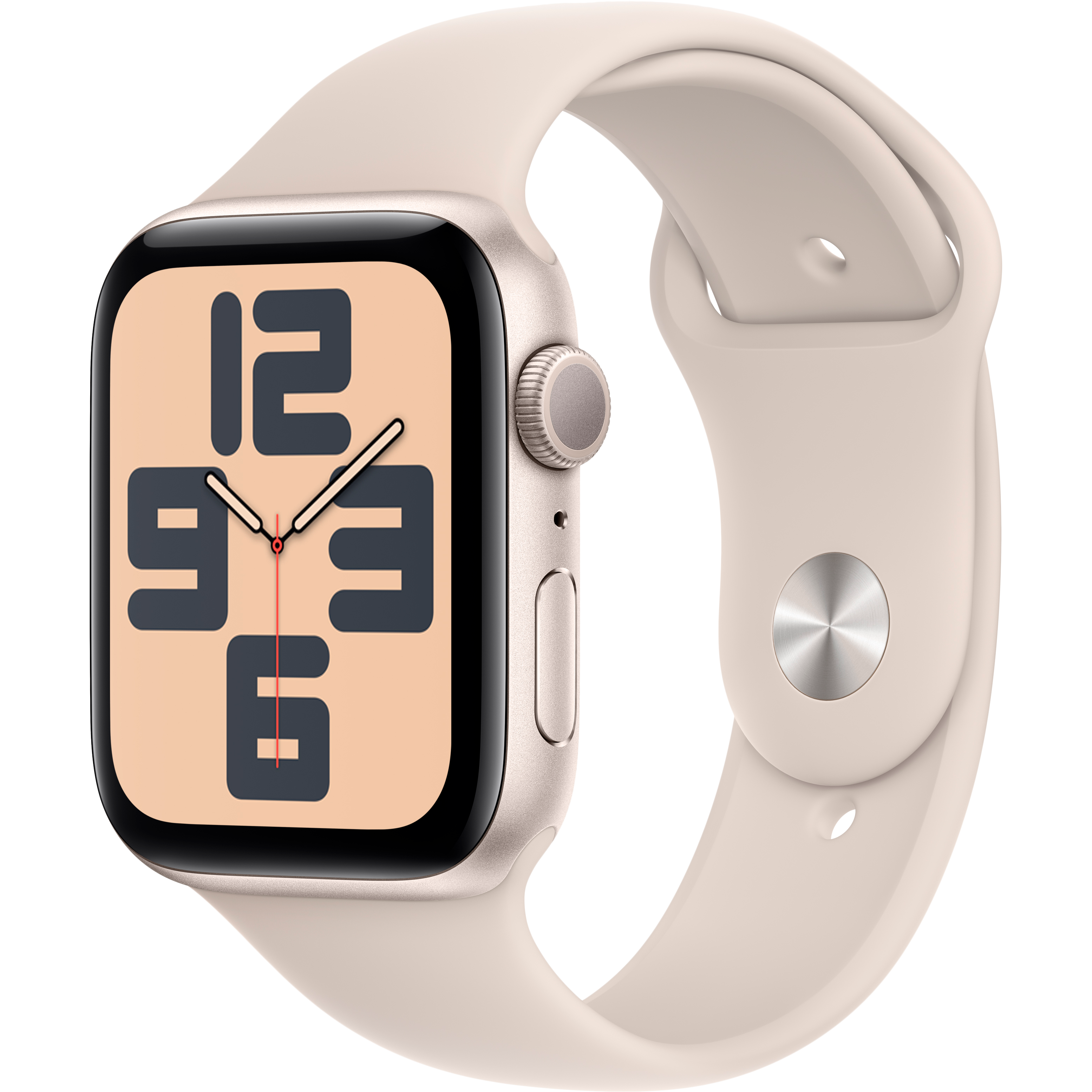 

Apple Watch SE GPS Gen.2 (2023), 44мм, Сияющая звезда, Спортивный ремешок цвета «сияющая звезда», M/L (MRE53QI/A)
