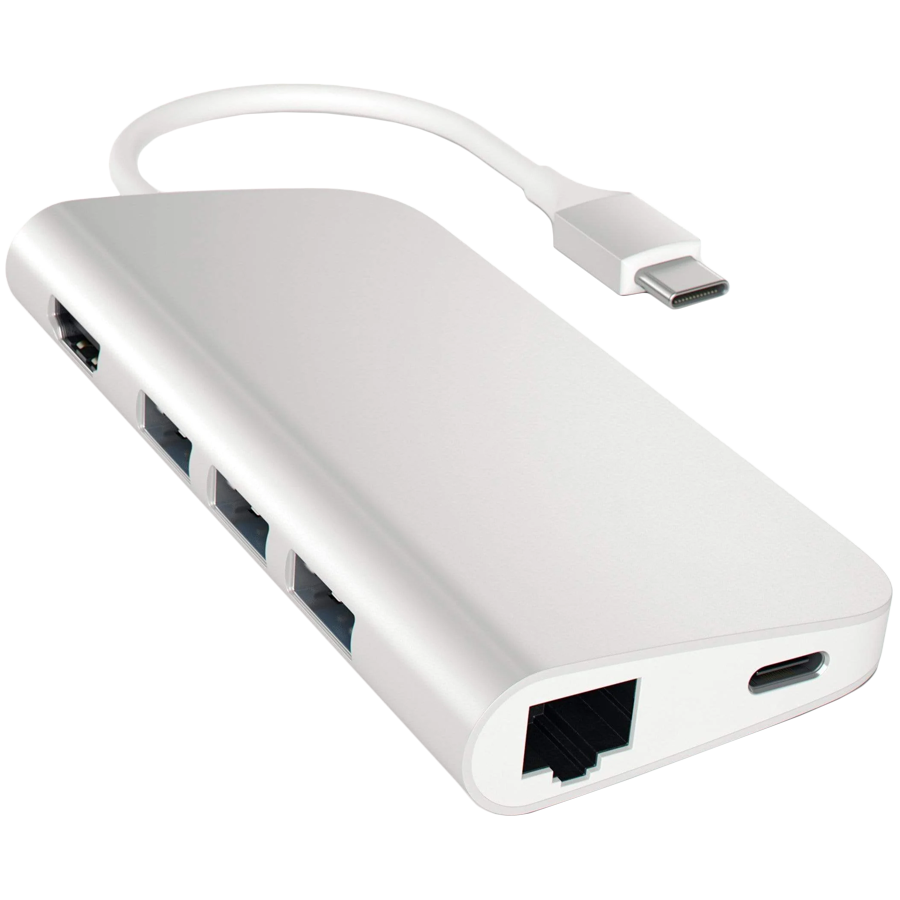 

Multiport Adapter SATECHI USB-C Multiport Adapter 8K with Ethernet V3 Серый космос (ST-P8KEM)