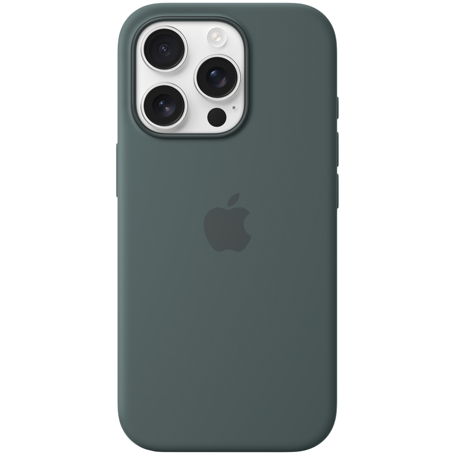 

Чехол APPLE силиконовый с MagSafe Lake Green для iPhone 16 Pro (MYYR3ZM/A)