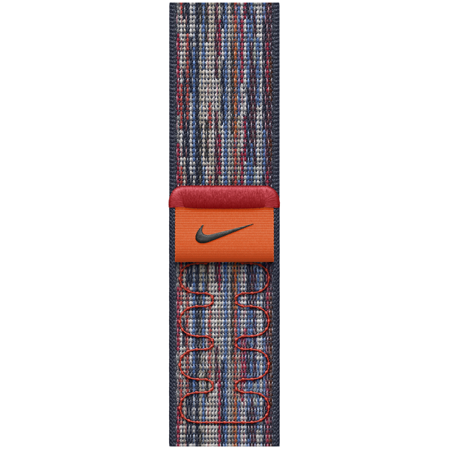 

Ремешок APPLE 40мм Nike Sport Loop Nike Sport Loop Blue/Red для Apple Watch 40 mm (MC1J4ZM/A)
