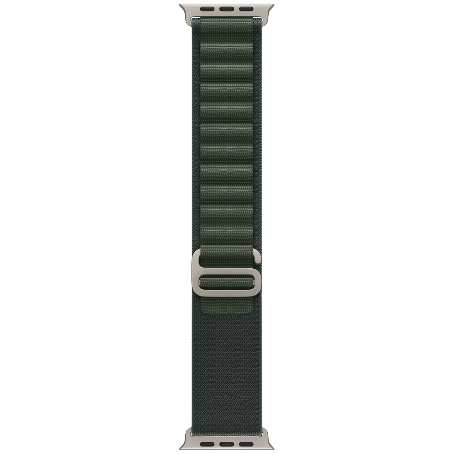 

Ремешок APPLE 49мм Alpine Loop - Natural Titanium Finish Alpine Loop - Natural Titanium Finish Dark Green для Apple Watch 44/45/46/49 mm (MXMW3ZM/A)