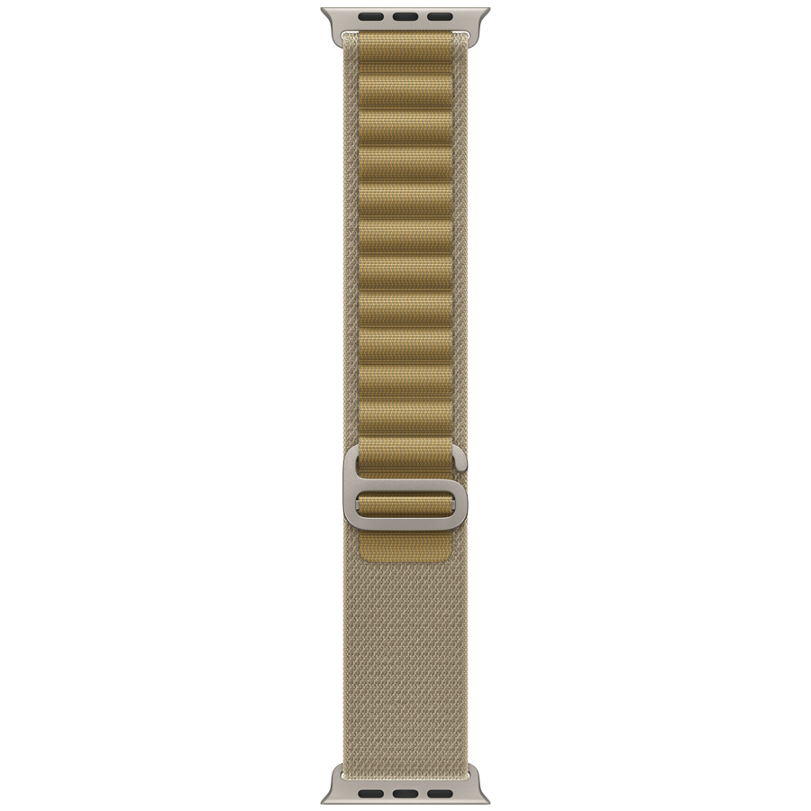 

Ремешок APPLE 49мм Alpine Loop - Natural Titanium Finish Alpine Loop - Natural Titanium Finish Желтовато-коричневый для Apple Watch 44/45/46/49 mm (MXN23ZM/A)