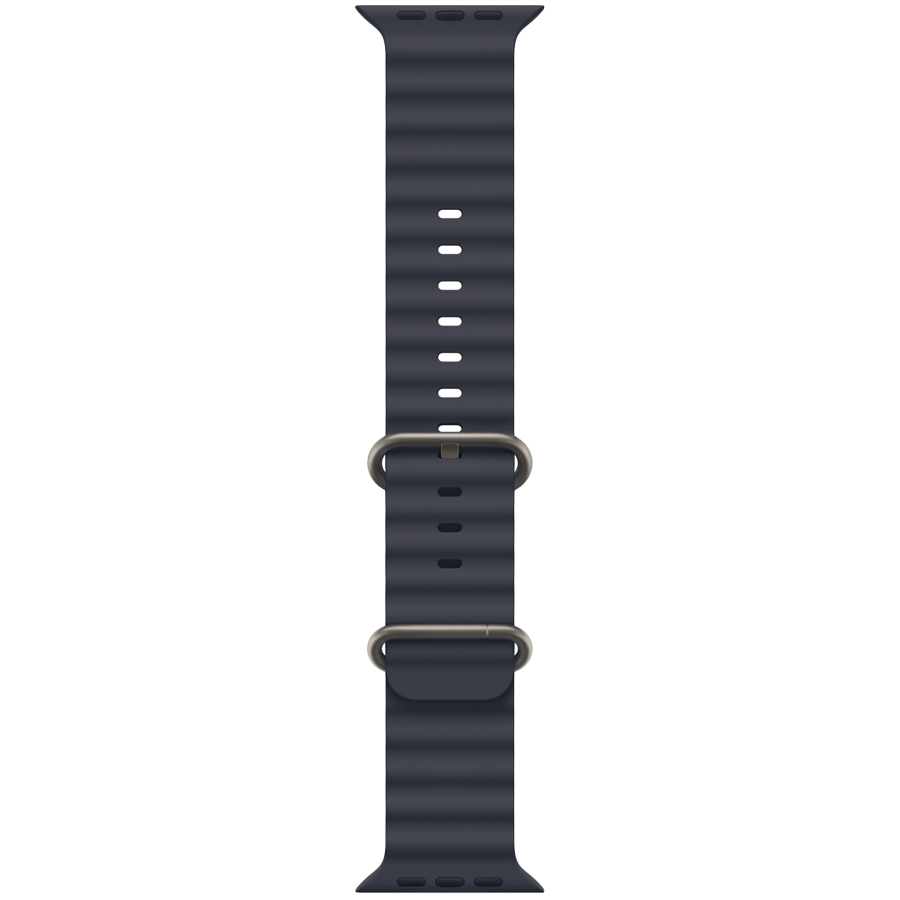 

Ремешок APPLE 49мм Ocean Band - Natural Titanium Finish Ocean Band - Natural Titanium Finish Тёмно-синий для Apple Watch 44/45/46/49 mm (MXTH3ZM/A)