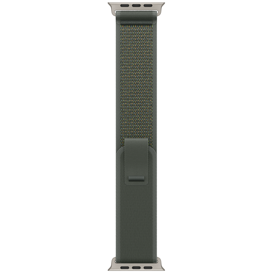

Ремешок APPLE 49мм Trail Loop - Natural Titanium Finish Trail Loop - Natural Titanium Finish Зеленый для Apple Watch 44/45/46/49 mm (MXTP3ZM/A)