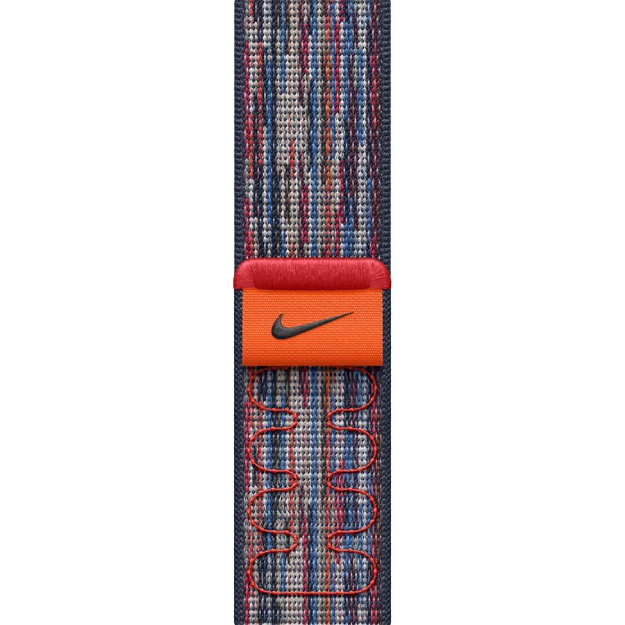 

Удлинитель ремешка APPLE 42мм Nike Sport Loop Nike Sport Loop Blue/Red для Apple Watch 38/42 mm (MXU03ZM/A)