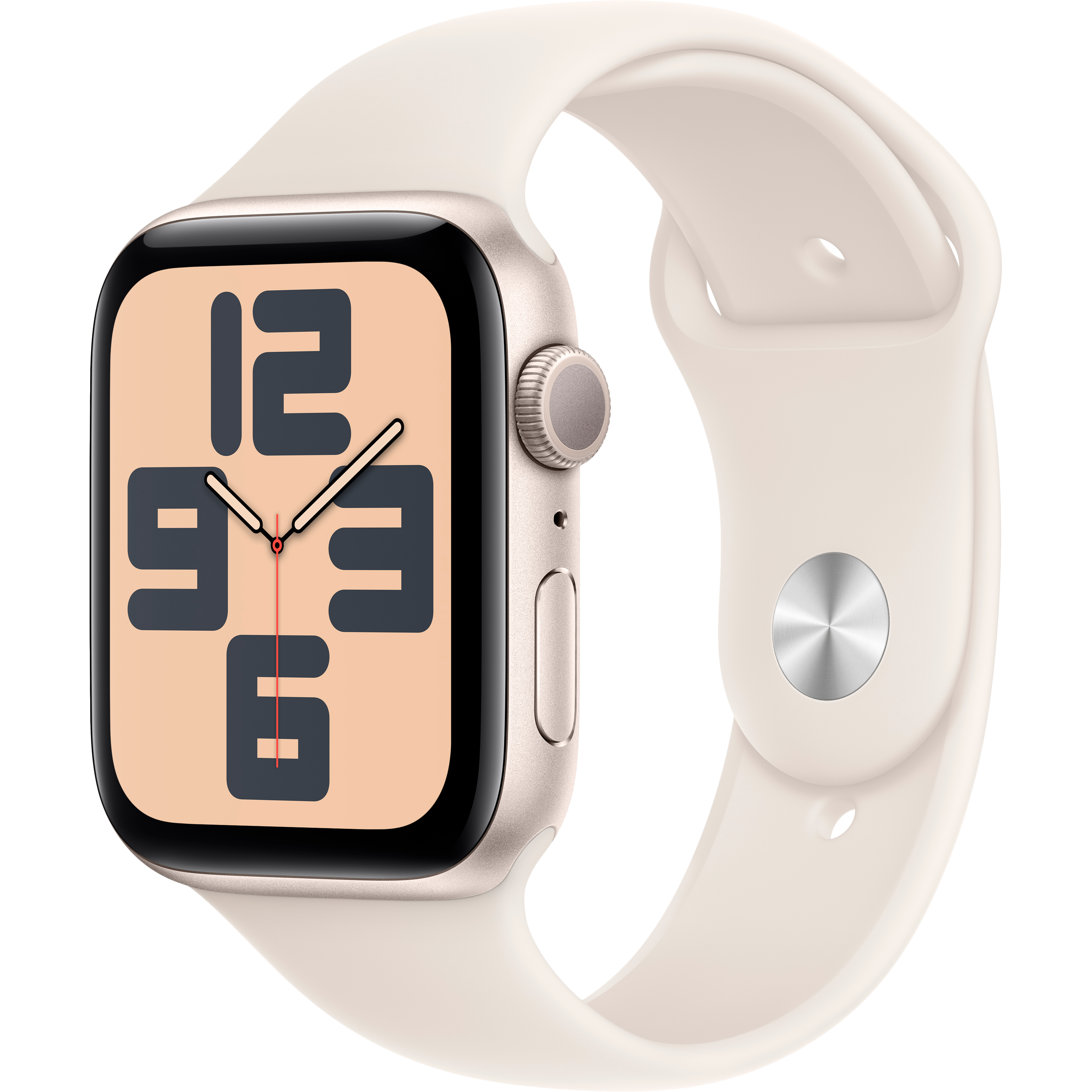 

Apple Watch SE GPS Gen.2 (2024), 40мм, Сияющая звезда, Спортивный ремешок цвета «сияющая звезда», M/L (MXEG3QI/A)